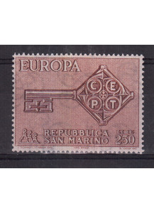 1968 San Marino Europa 1 valore nuovo Sassone 765
